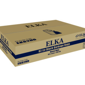Elka 82L Black Heavy Duty Garbage Bags