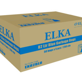Elka 82L Blue Garbage Bags