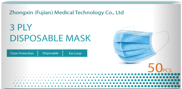 3 Ply Surgical Masks Carton of 50masks